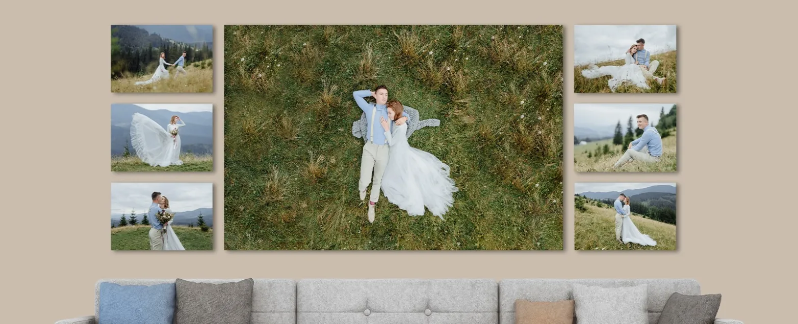 7 weddings unlimited photography print options canvas